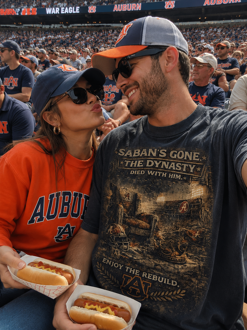 Auburn Tigers " Saban's Gone" Oversized Tee