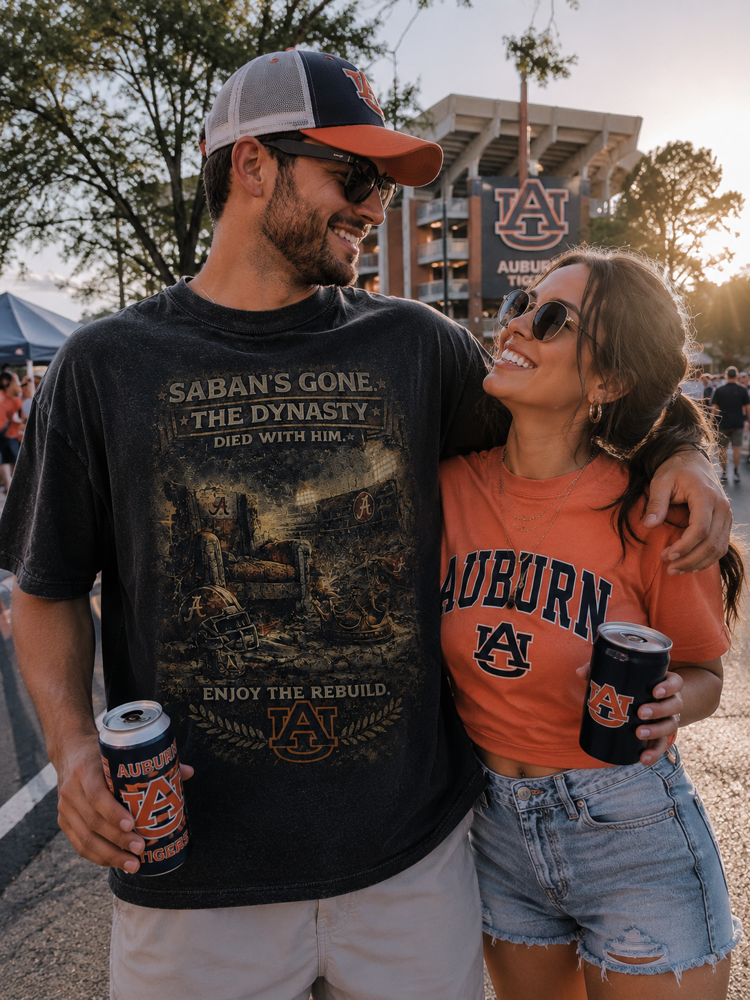 Auburn Tigers " Saban's Gone" Oversized Tee